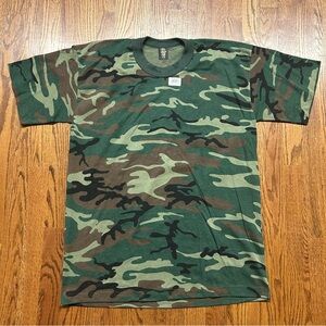 Vintage Tee Swing Multicam Camouflage T-Shirt Size XL Made in USA Single Stitch